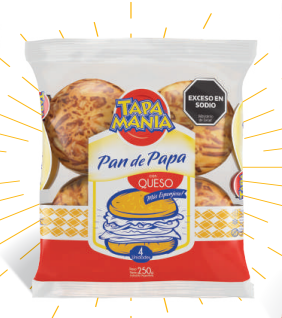 PAN DE PAPA PARA HAMBURGUESA TAPA MANIA X250GRS