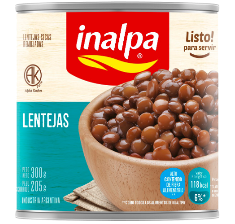 INALPA LENTEJAS X300GRS