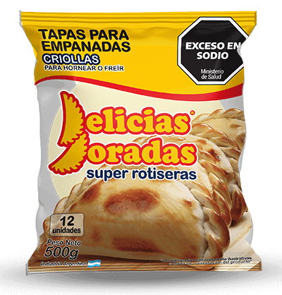 TAPAS PARA EMPANADAS SUPER CRIOLLAS DELICIAS DORADAS X 500 GR