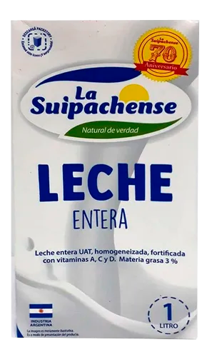 LECHE SUIPACHENSE UAT ENT 1LT X 12 UNIDADES