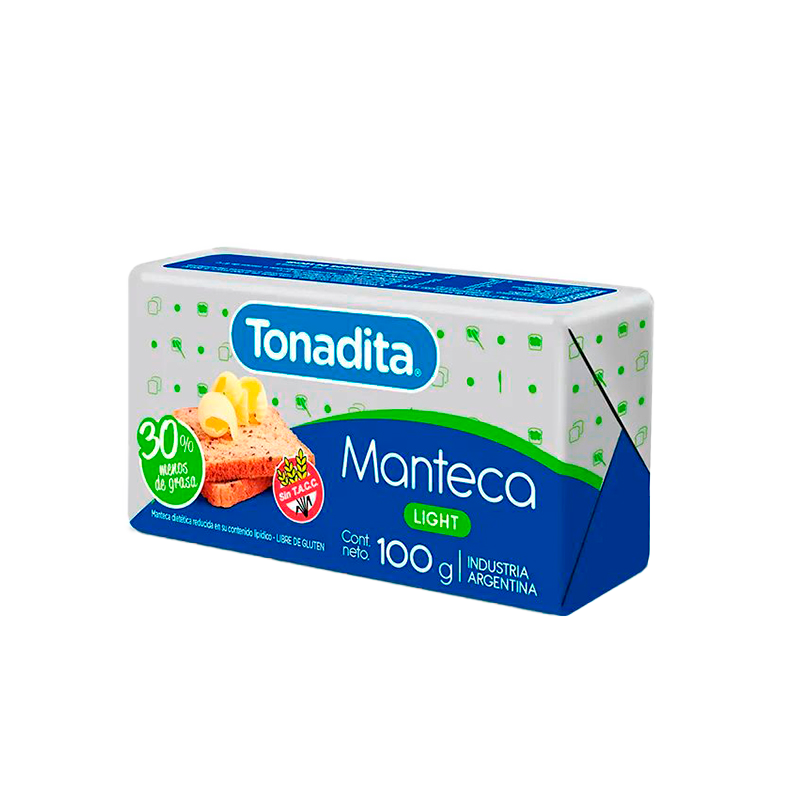 MANTECA TONADITA LIGHT 100 GR