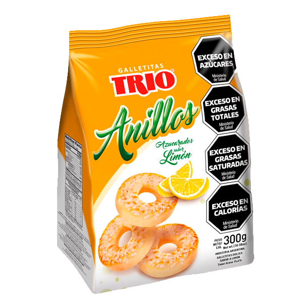 CILO ANILLOS DE LIMON BAÑADAS X300GRS