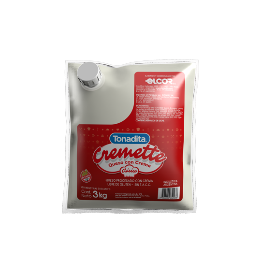 CREMETTE TONADITA CLASICO SACHET X 3 KG