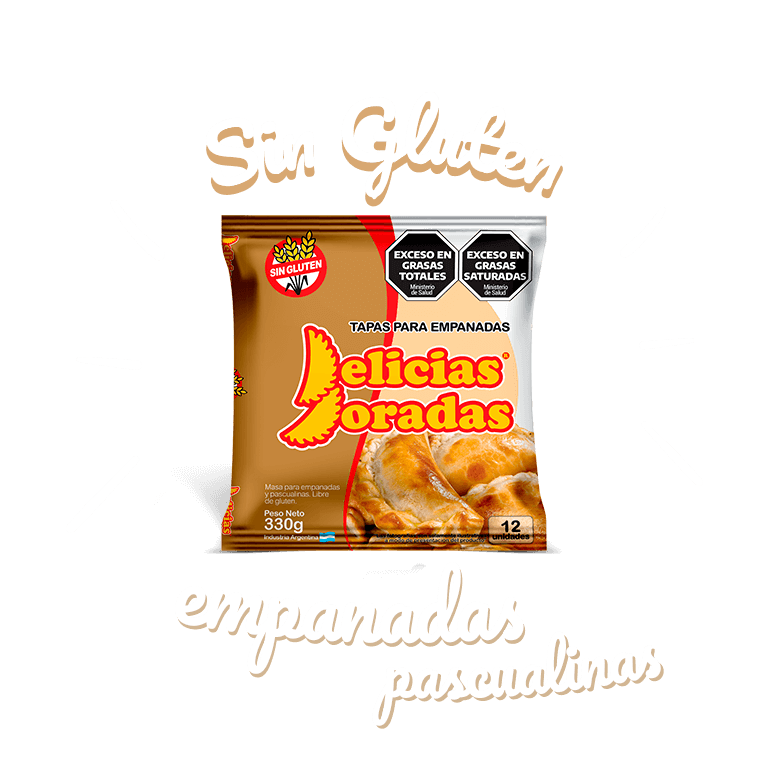 TAPAS PARA EMPANADAS SIN TACC DELICIAS DORADAS X 280 GR