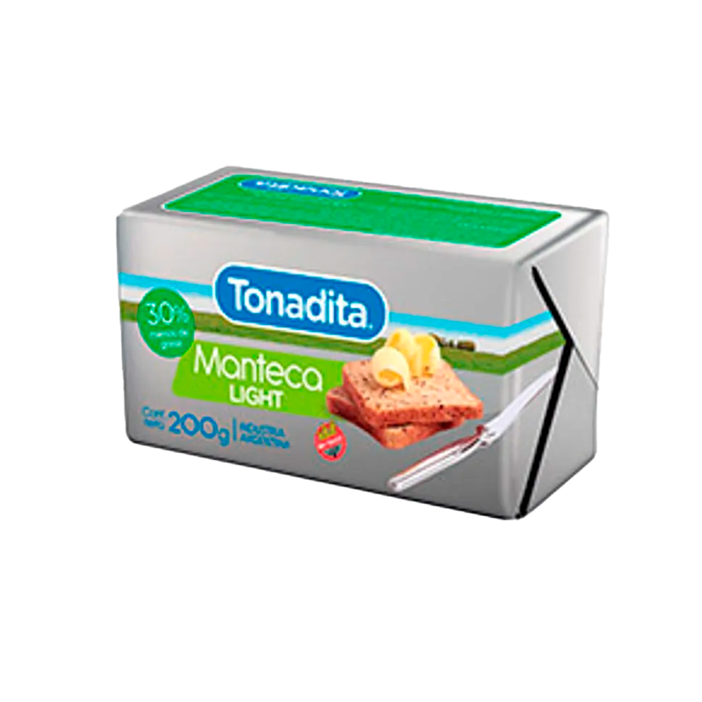 MANTECA TONADITA LIGHT X 200 GR
