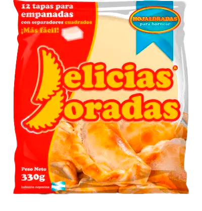 EMPANADA COPETINES HOJALDRADA DELICIAS DORADAS X 330 GR