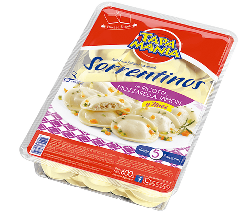 SORRENTINOS BLISTER RICOTA Y MOZZARELLA TAPA MANIA X500GR